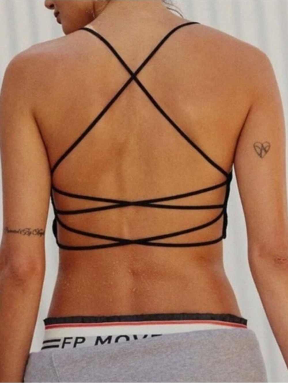 Free People Movement Strappy Shuffle Bralette Blackberry Size XS/S NWOT